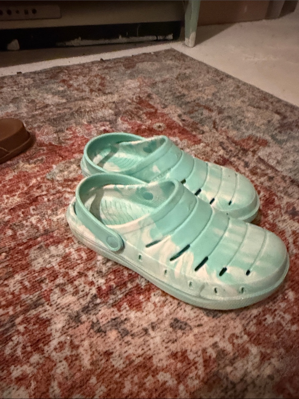 Kids Mint Green Slip-On Water Shoes